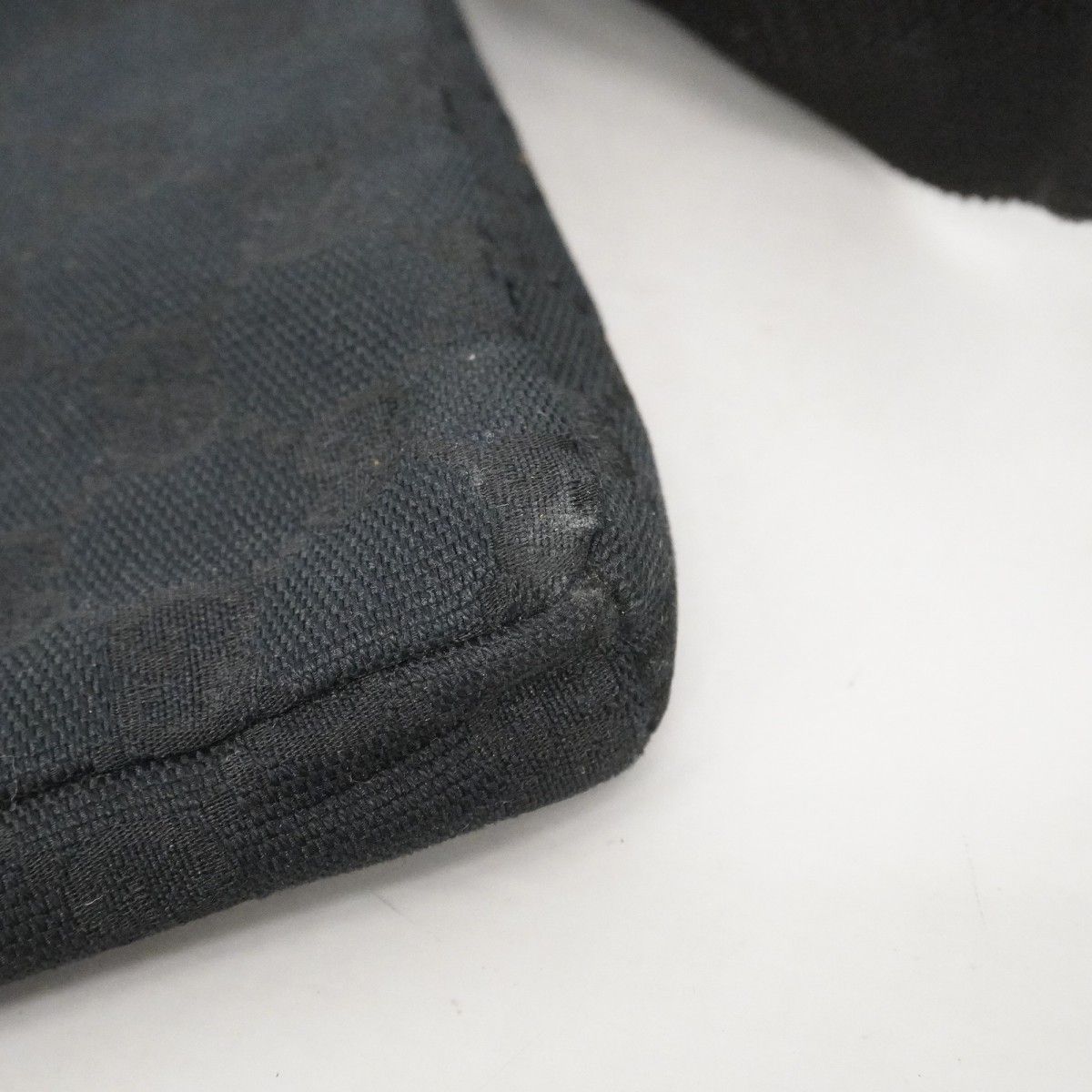 Gucci Waist Bag GG Canvas Black Silver — view 6