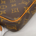 Louis Vuitton Shoulder Bag Monogram Pochette Ma Roulis Bandouliere Brown — view 6