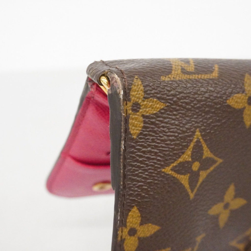 Louis Vuitton Wallet Monogram Portefeuille Insolite Brown Rose — view 5