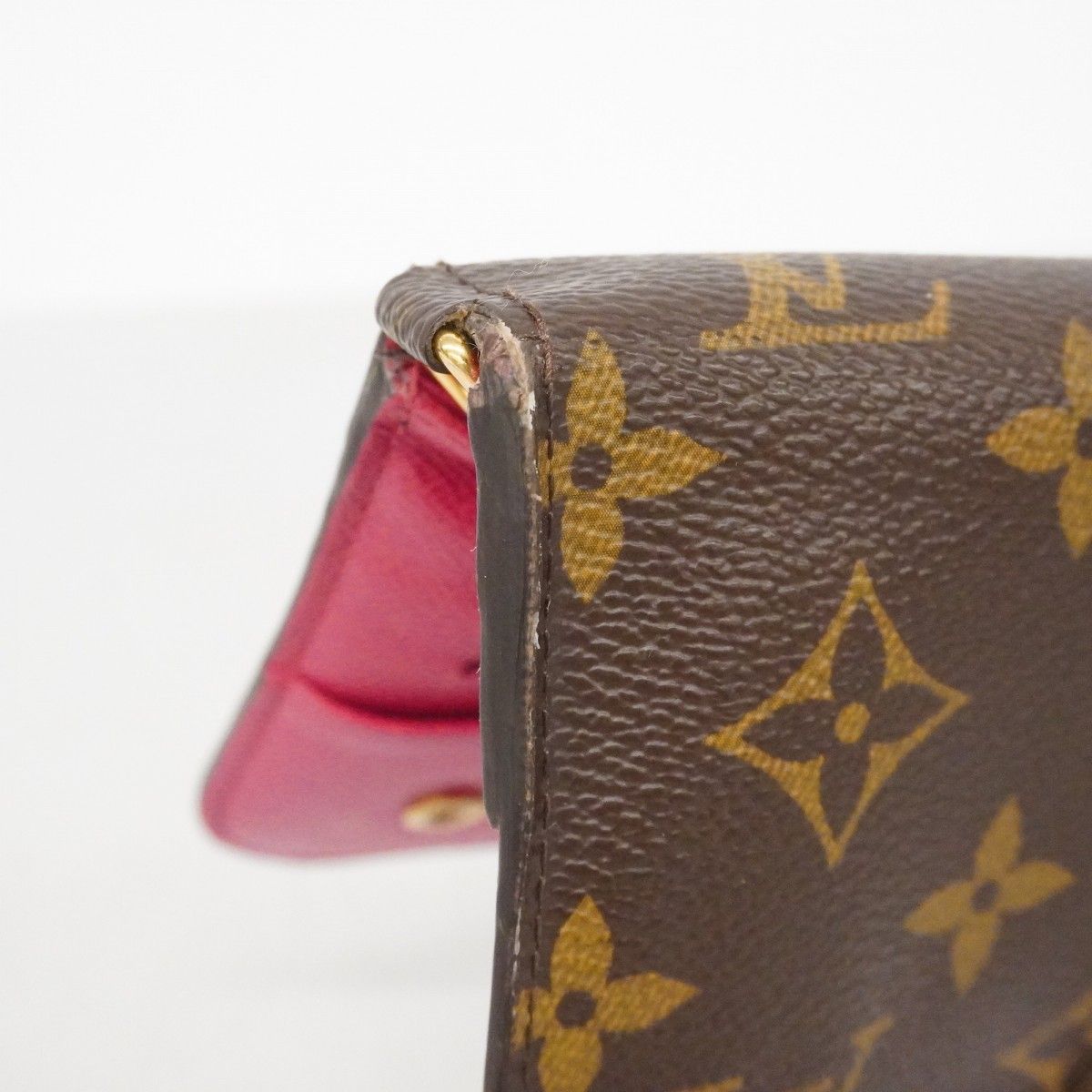 Louis Vuitton Wallet Monogram Portefeuille Insolite Brown Rose — view 5