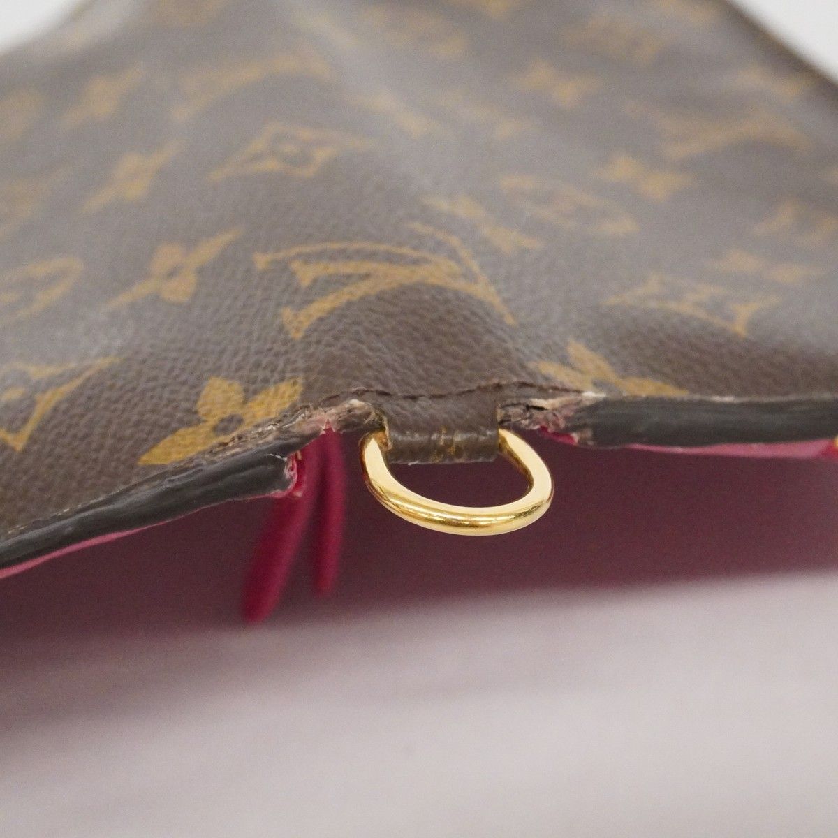 Louis Vuitton Wallet Monogram Portefeuille Insolite Brown Rose — view 6