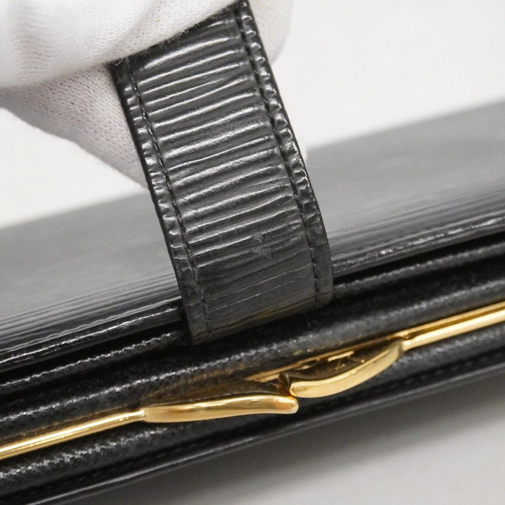 Louis Vuitton Wallet Epi Continental Viennois Noir — view 8
