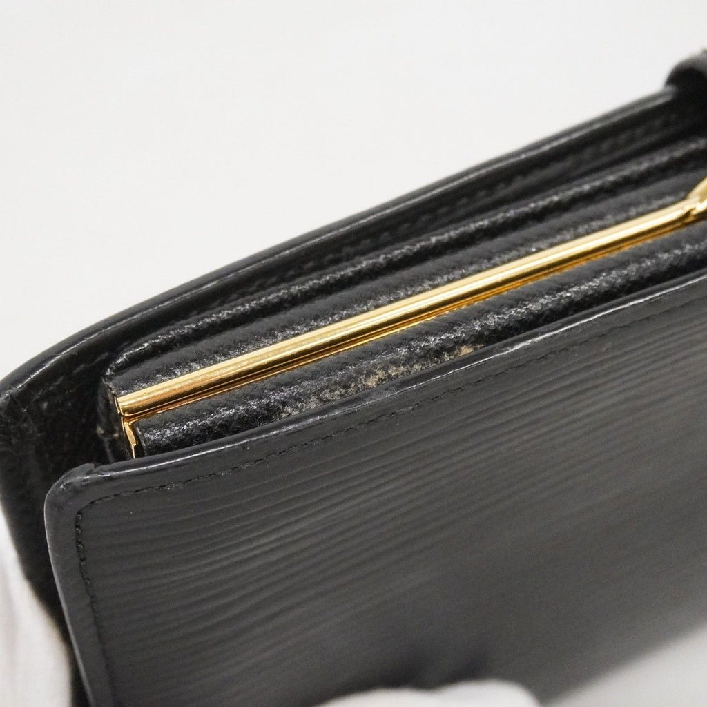 Louis Vuitton Wallet Epi Continental Viennois Noir — view 7