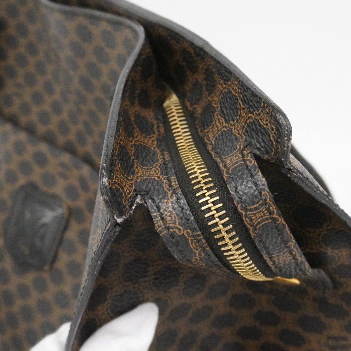 Celine Tote Macadam Black Gold — view 8