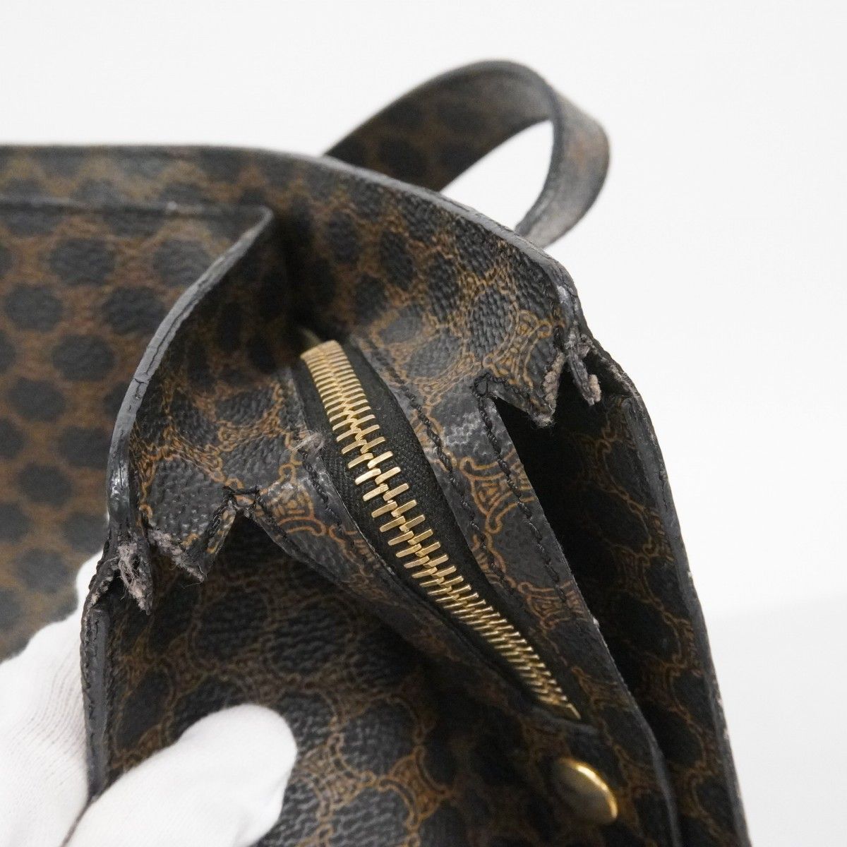 Celine Tote Macadam Black Gold — view 8
