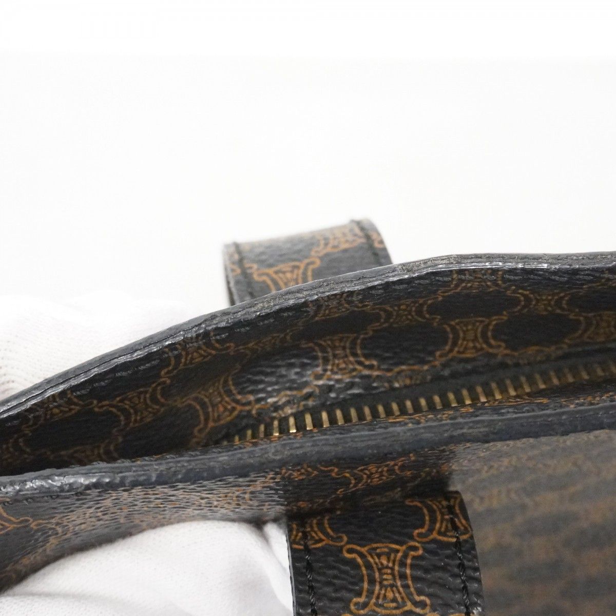 Celine Tote Macadam Black Gold — view 9