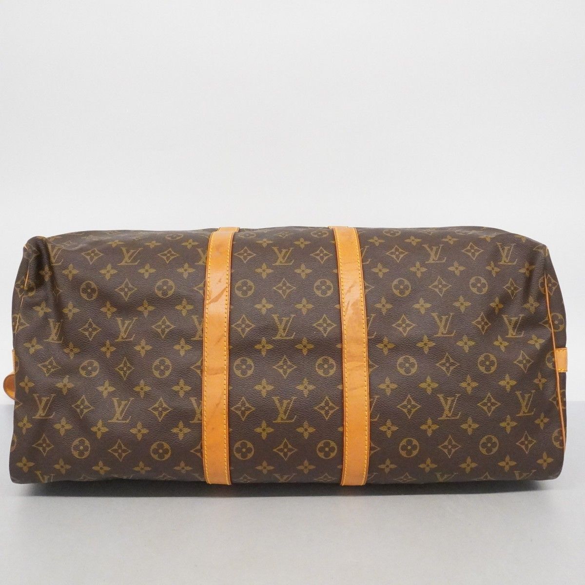 Louis Vuitton Boston Bag Monogram Keepall Bandouliere 55 Brown — view 3