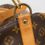 Louis Vuitton Boston Bag Monogram Keepall Bandouliere 55 Brown — view 9