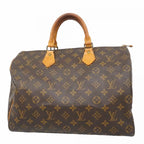 Louis Vuitton Handbag Monogram Speedy 35 Brown