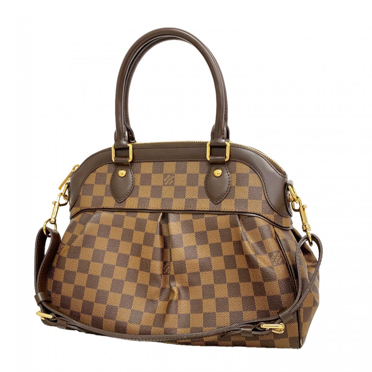 Louis Vuitton Handbag Damier Trevi PM Ebene 2-Way