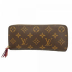 Louis Vuitton Wallet Monogram Portefeuille Clemence Brown Fuchsia