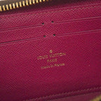 Louis Vuitton Wallet Monogram Portefeuille Clemence Brown Fuchsia — view 4