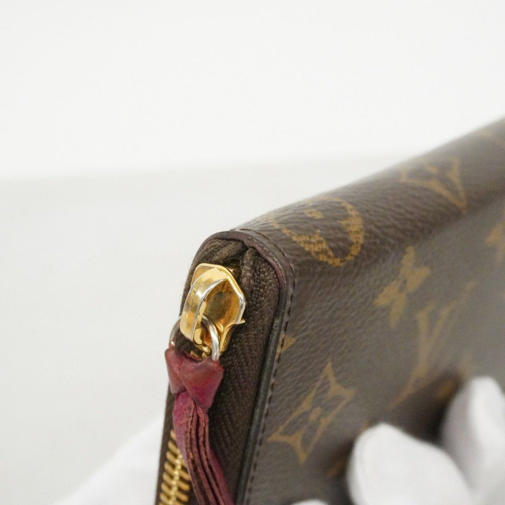Louis Vuitton Wallet Monogram Portefeuille Clemence Brown Fuchsia — view 7
