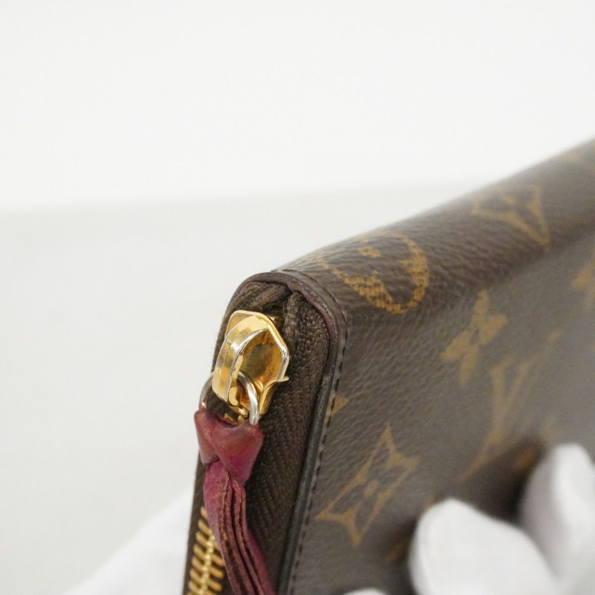 Louis Vuitton Wallet Monogram Portefeuille Clemence Brown Fuchsia — view 7