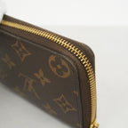 Louis Vuitton Wallet Monogram Portefeuille Clemence Brown Fuchsia — view 5