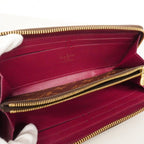 Louis Vuitton Wallet Monogram Portefeuille Clemence Brown Fuchsia — view 3