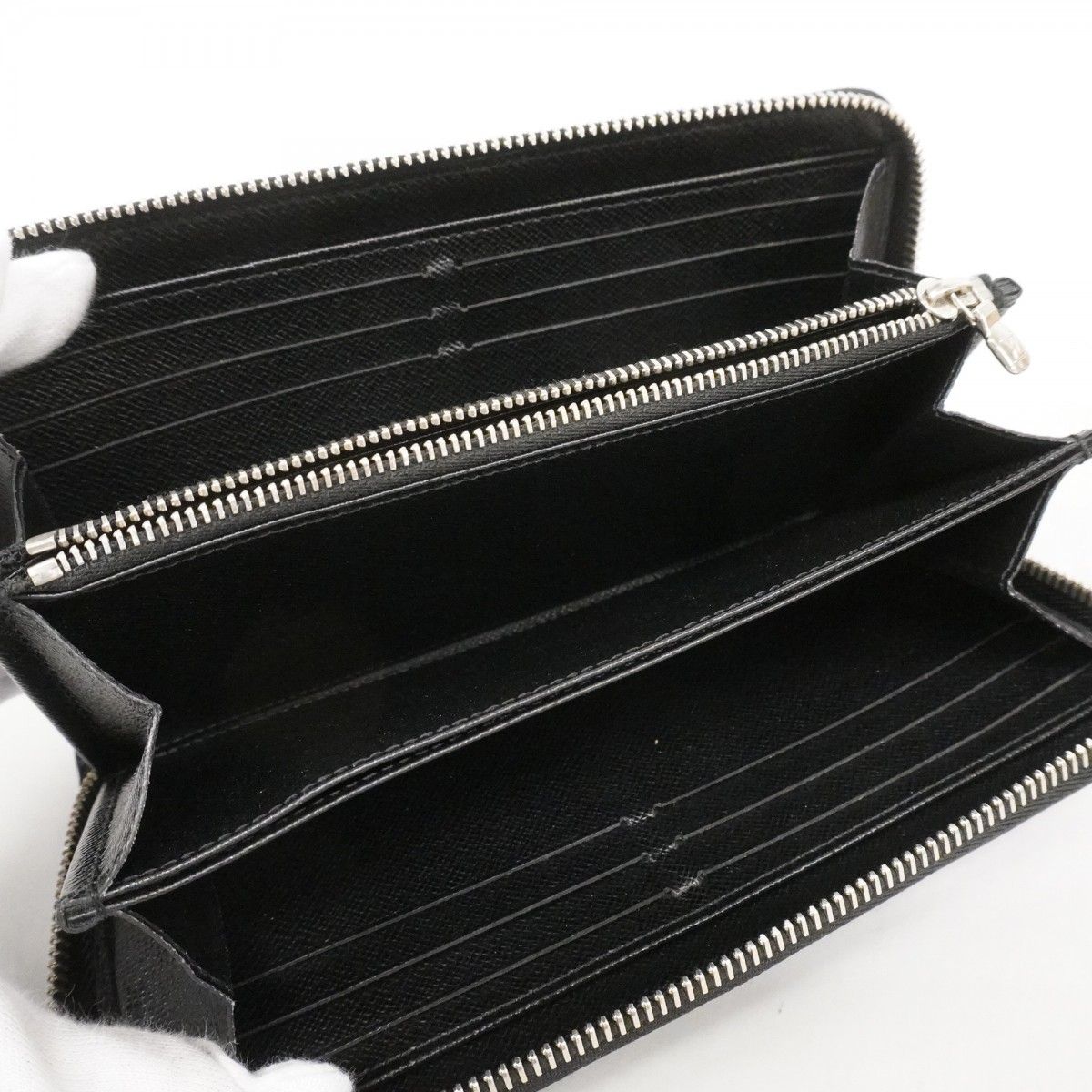 Louis Vuitton Wallet Epi Zippy Noir — view 3