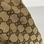 Gucci Tote GG Canvas Brown Silver — view 9