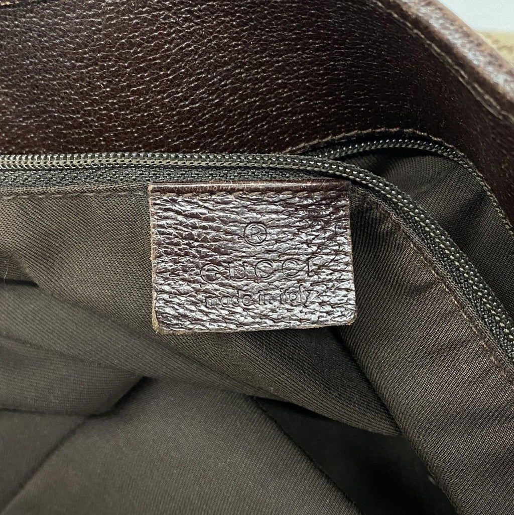 Gucci Tote GG Canvas Brown Silver — view 5