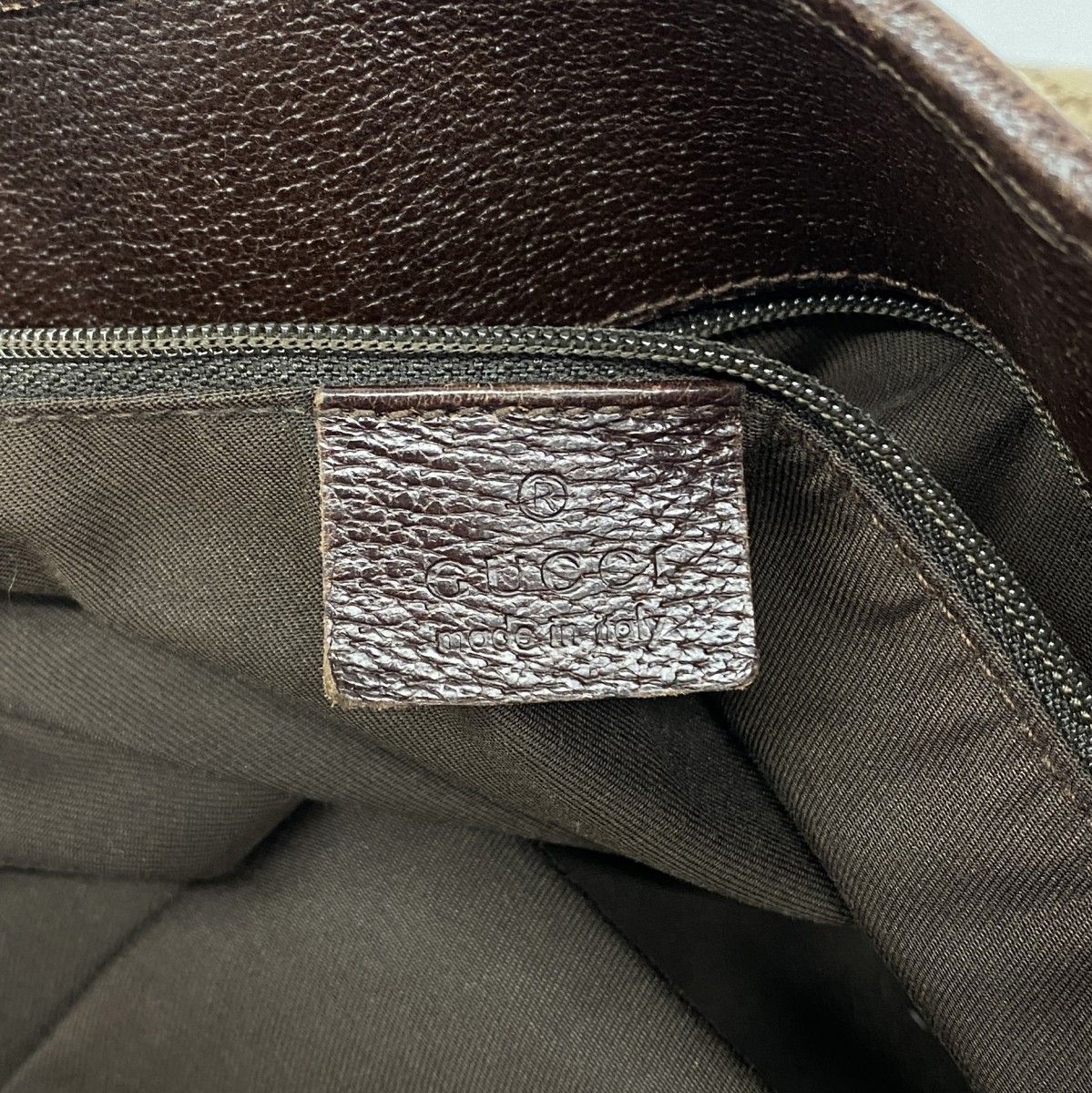 Gucci Tote GG Canvas Brown Silver — view 5