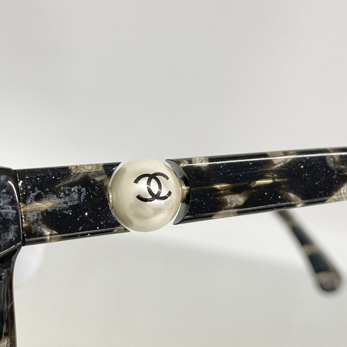 Chanel Sunglasses Acetate Black Clear Silver Eyewear — view 8