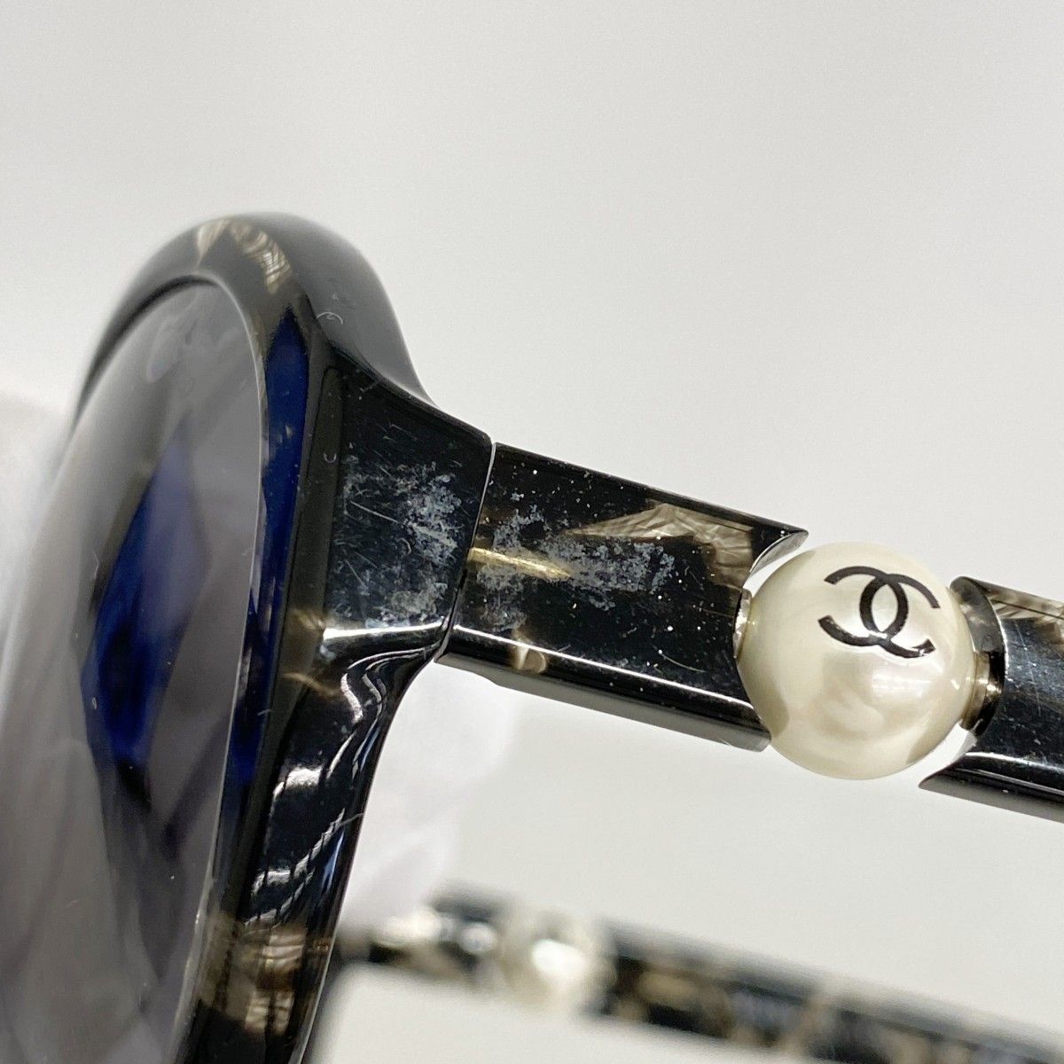 Chanel Sunglasses Acetate Black Clear Silver Eyewear — view 7
