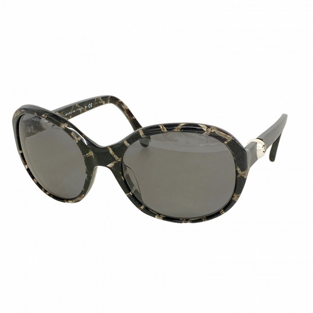 Chanel Sunglasses Acetate Black Clear Silver Eyewear