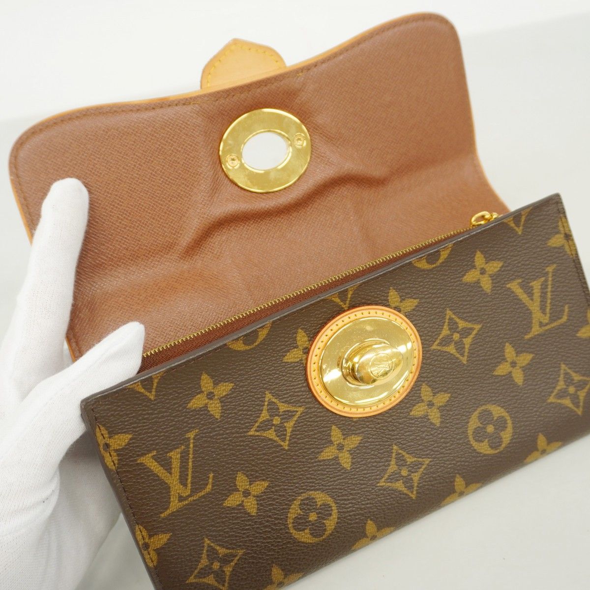 Louis Vuitton Wallet Monogram Portefeuille Boesi Brown — view 8