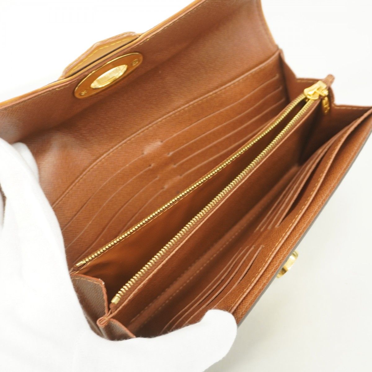 Louis Vuitton Wallet Monogram Portefeuille Boesi Brown — view 3