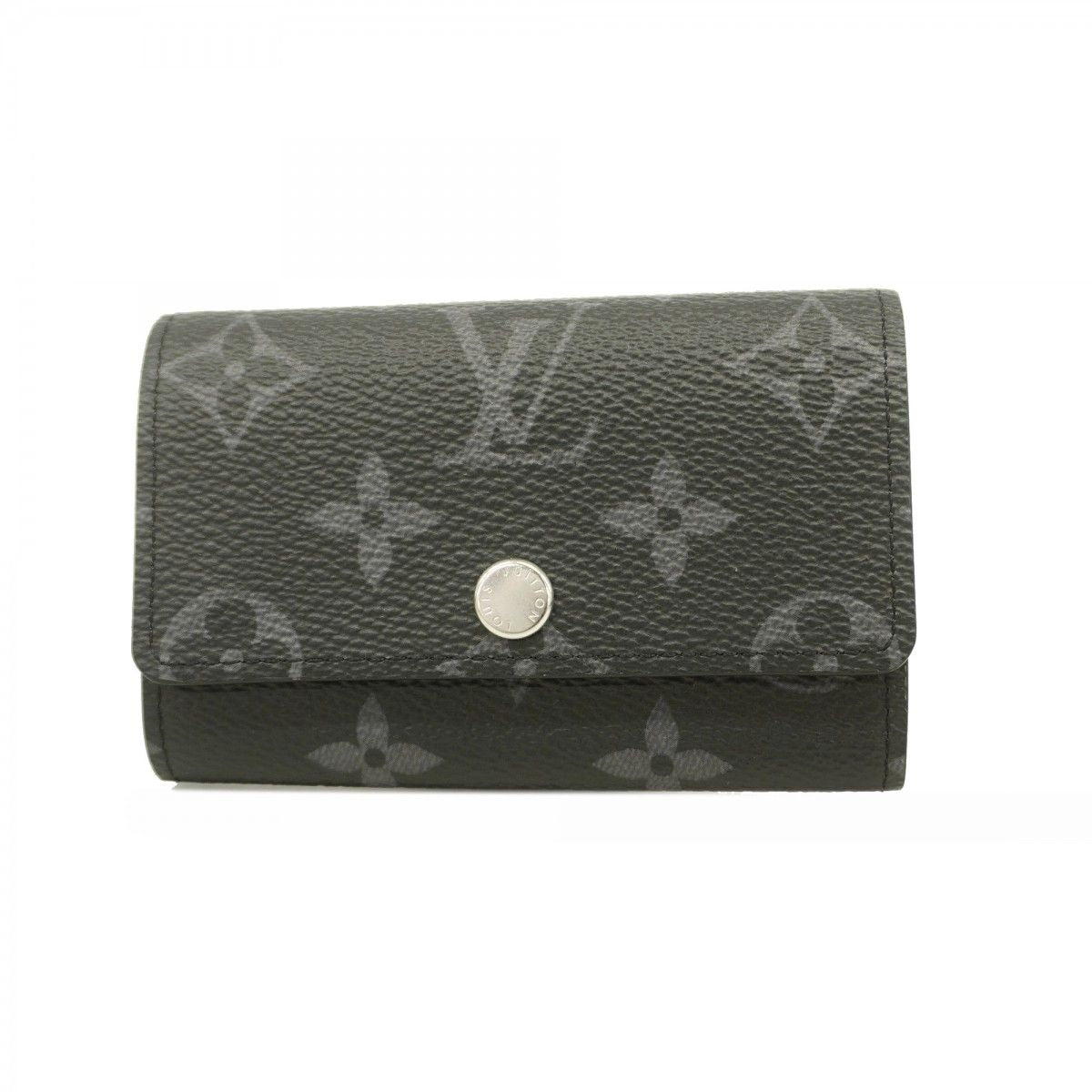 Louis Vuitton Key Case Monogram Eclipse Multicles 6 Black Key Holder