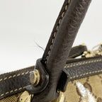 Gucci Handbag GG Crystal Beige Brown Gold — view 9