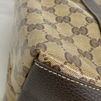 Gucci Handbag GG Crystal Beige Brown Gold — view 6