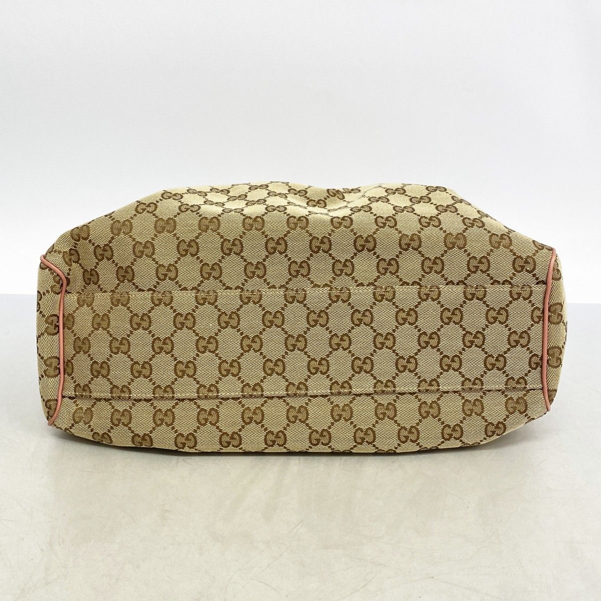 Gucci Tote GG Marmont Supreme Ski Canvas Beige Brown Pink Champagne Gold — view 3