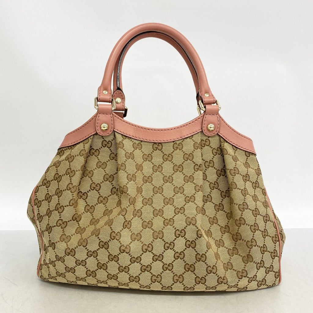 Gucci Tote GG Marmont Supreme Ski Canvas Beige Brown Pink Champagne Gold — view 8