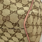 Gucci Tote GG Marmont Supreme Ski Canvas Beige Brown Pink Champagne Gold — view 6