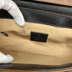 Gucci Handbag GG Supreme Beige Brown Black Gold 2-Way — view 4