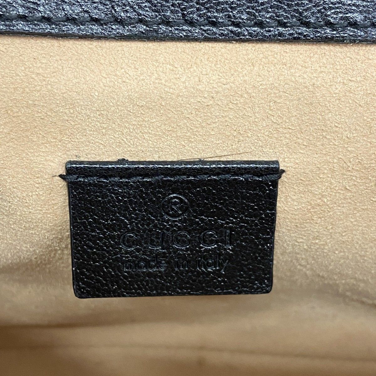 Gucci Handbag GG Supreme Beige Brown Black Gold 2-Way — view 5