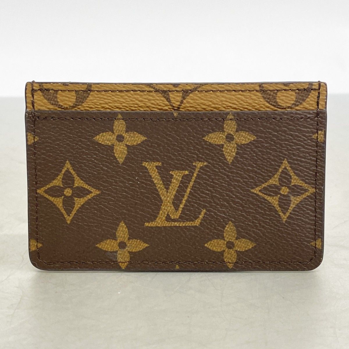 Louis Vuitton Card Case Monogram Reverse Holder Sample Brown — view 6