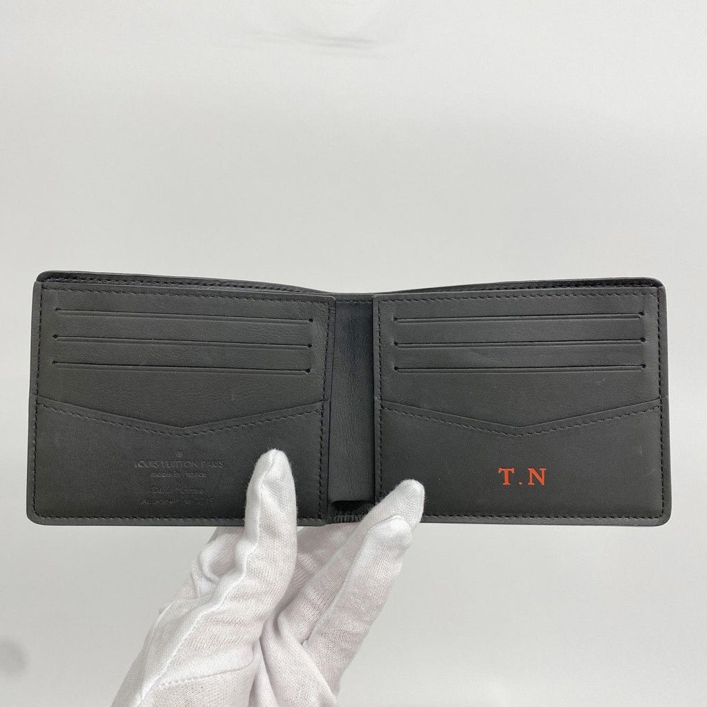 Louis Vuitton Wallet Taiga Rainbow Portefeuille Calf Black Multicolor — view 3