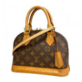 Louis Vuitton Handbag Monogram Alma BB Brown 2-Way