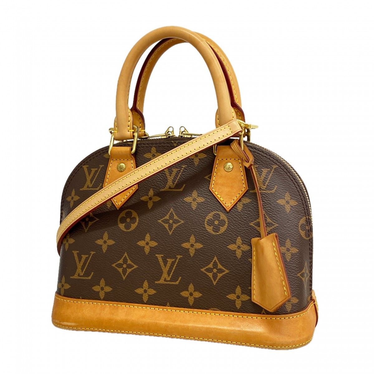 Louis Vuitton Handbag Monogram Alma BB Brown 2-Way
