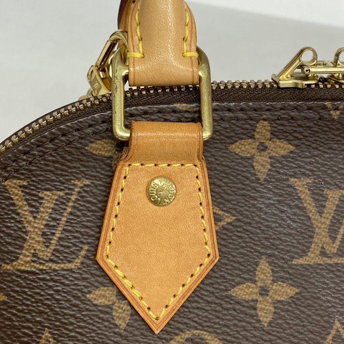 Louis Vuitton Handbag Monogram Alma BB Brown 2-Way — view 8