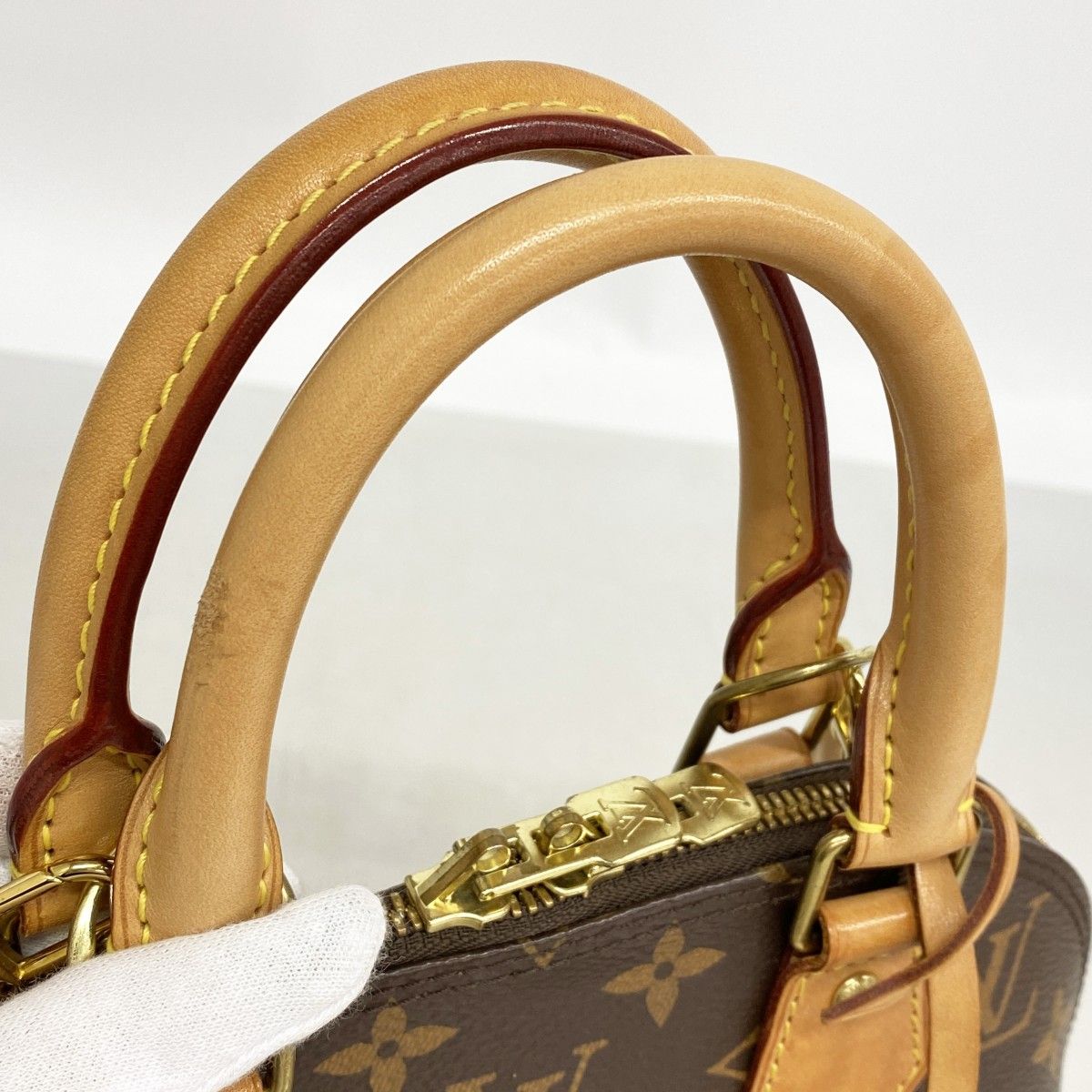 Louis Vuitton Handbag Monogram Alma BB Brown 2-Way — view 7