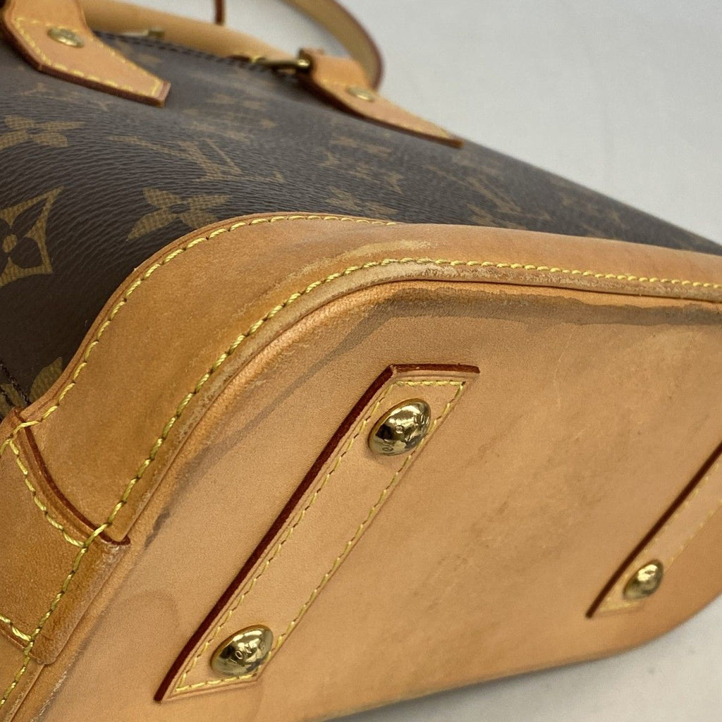 Louis Vuitton Handbag Monogram Alma BB Brown 2-Way — view 6