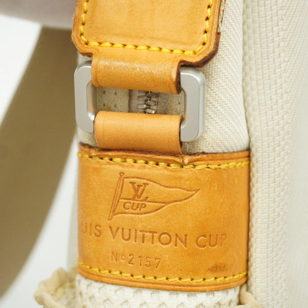 Louis Vuitton Shoulder Bag Damier Jean Weatherly White Cup LV — view 5