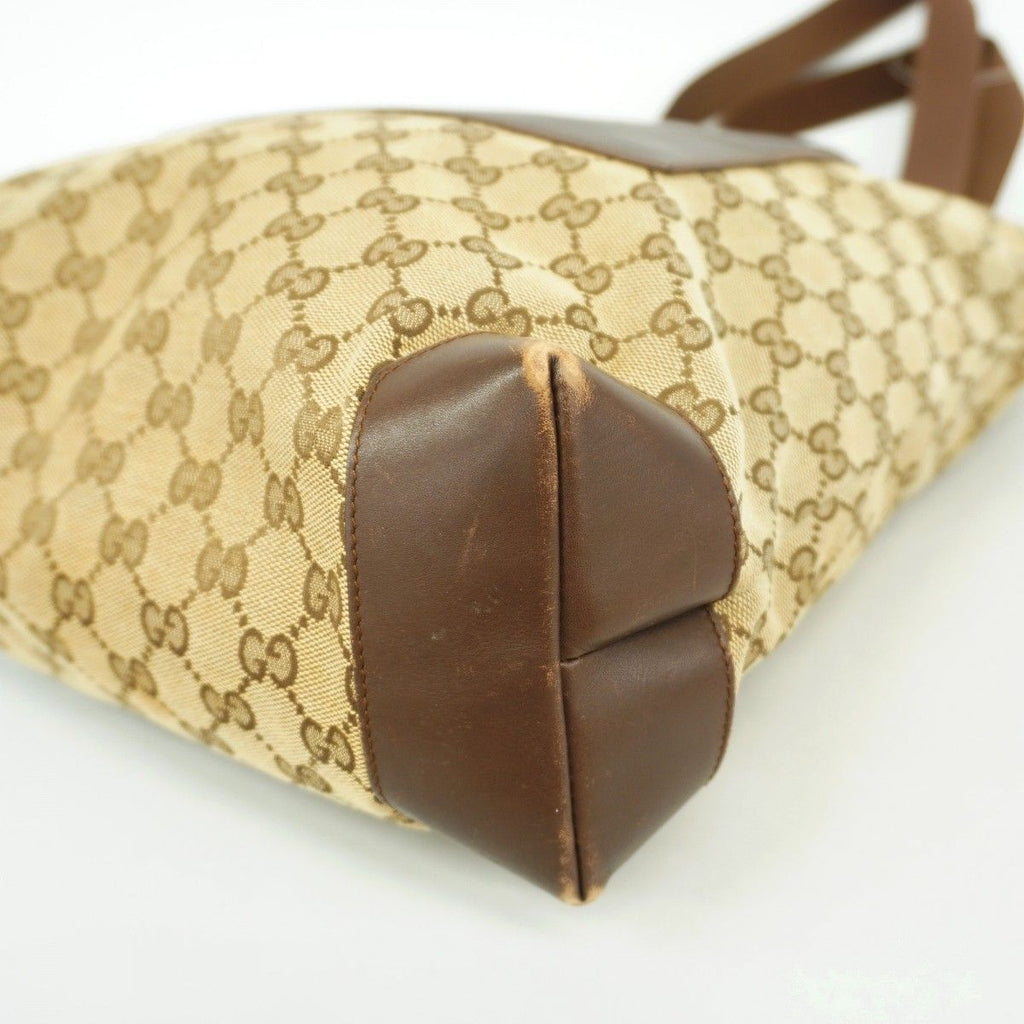 Gucci Tote GG Canvas 019 Beige Brown Silver — view 6