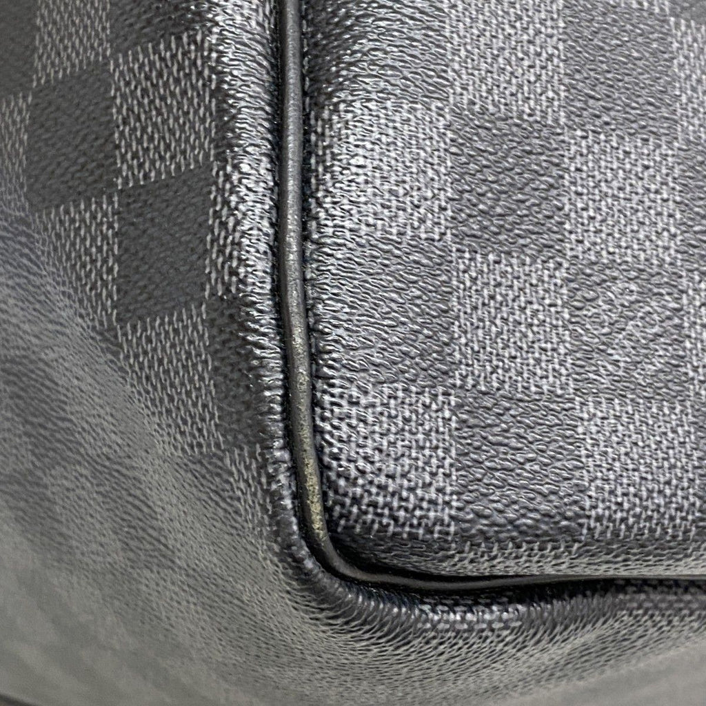 Louis Vuitton Boston Bag Damier Graphite Keepall Bandouliere 55 Black — view 7