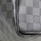 Louis Vuitton Boston Bag Damier Graphite Keepall Bandouliere 55 Black — view 7