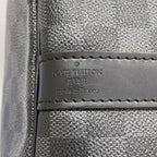Louis Vuitton Boston Bag Damier Graphite Keepall Bandouliere 55 Black — view 5