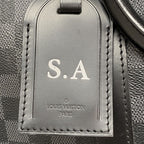 Louis Vuitton Boston Bag Damier Graphite Keepall Bandouliere 55 Black — view 6